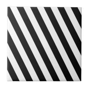 Black and White Rand Kakelplatta