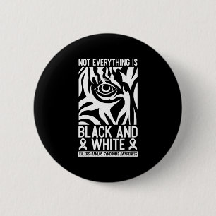 Black and White Ribbon Ehlers Danlos Zebra Rheumat Knapp