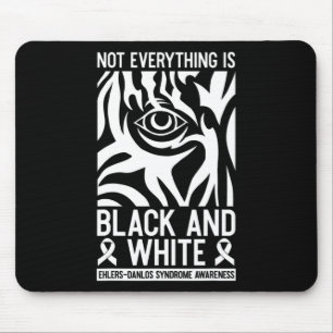 Black and White Ribbon Ehlers Danlos Zebra Rheumat Musmatta