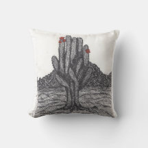 Black and White Saguaro Cactus
