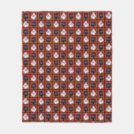 Black and White Scottish Terrier plaid filt