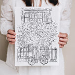 Black and White Sketch New York City Stoop Poster<br><div class="desc">Unik svartvit skiss av en klassisk poster av New York City Brownstone. Spela väggkonst för ditt hem eller en gåva!</div>
