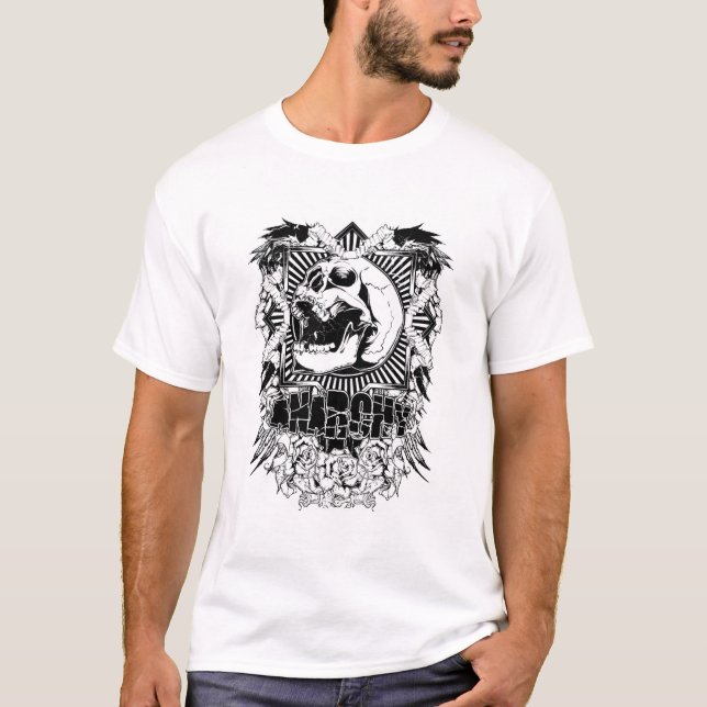 Black and White Skull T-Shirt (Framsida)