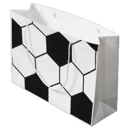 Black and White Soccer Ball Pattern Geometric