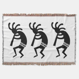 Black and White Southwest Kokopelli Mysfilt