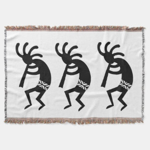 Black and White Southwest Kokopelli Mysfilt