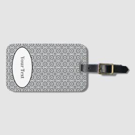 Black and White Spanish Style Tile Bagagebricka