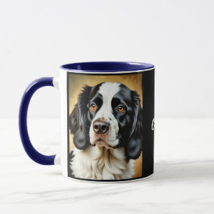 Black and White Springer Spann. Personlig Mugg