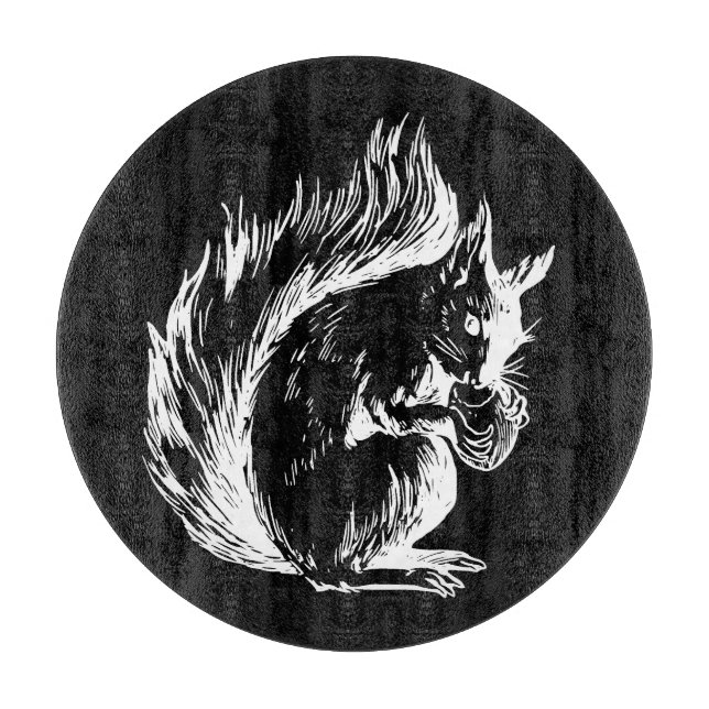 Black and White Squirrel Art (Framsidan)