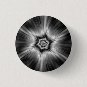 Black and White Star Burst Knapp