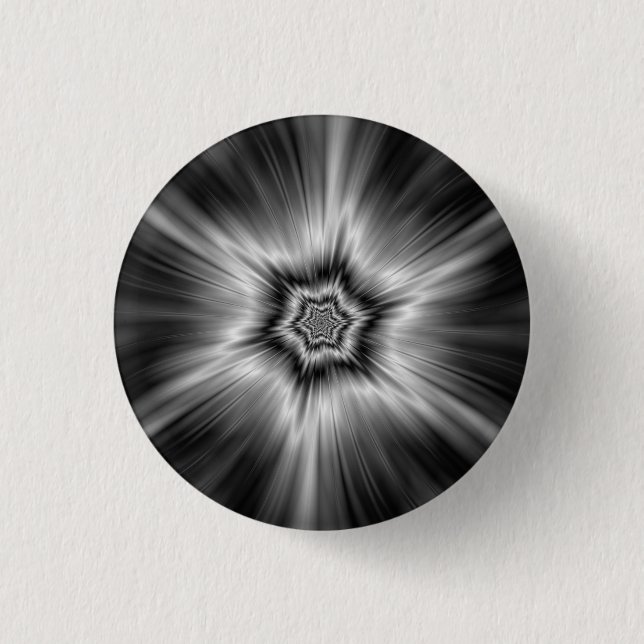 Black and White Star Burst Knapp (Framsida)