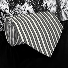 Black and White Striped Custom Necktie Slips