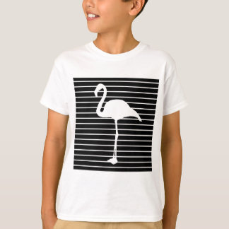 Black and White Striped Flamingo Tröja