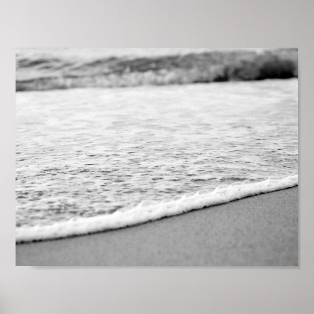 Black and White Summer Sand Poster (Framsidan)