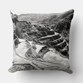 Black and White Symphony of the Banaue Rice Terrac Kudde