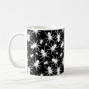 Black and White Tarantula Spider Mönster Kaffemugg