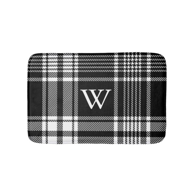 Black and White Tartan Play Badrumsmatta (Framsidan)