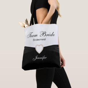 Black and White Team Bride Tygkasse