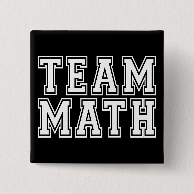 Black and White Team Math Knapp (Framsida)