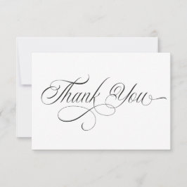 Black and white Thank You Card Tack Kort