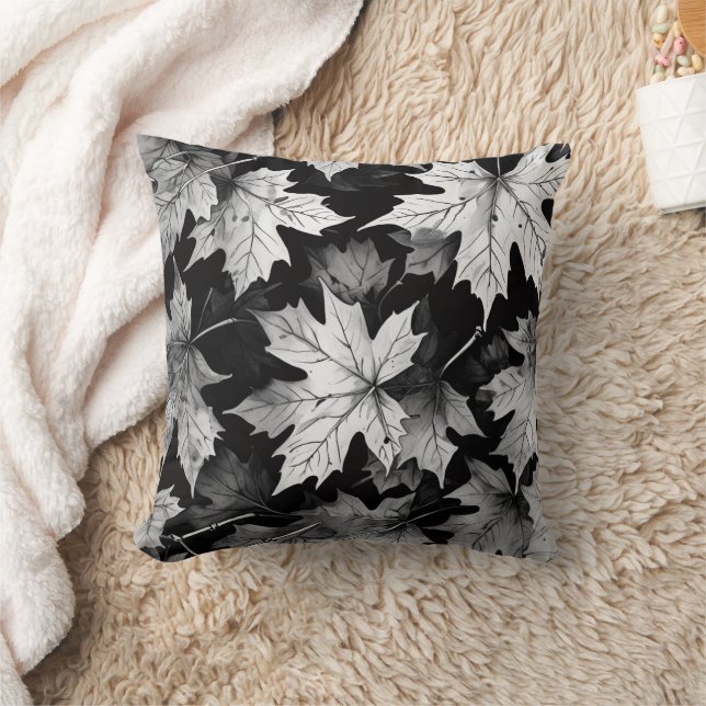 Black and White Throw Pillow Kudde (Filt)