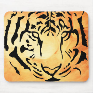 Black and White Tiger Silhouette Musmatta