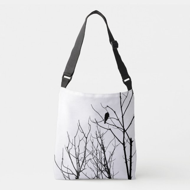 Black and White Tote Bag Axelväska (Framsida)