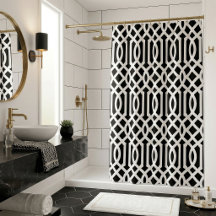 Black and White Trellis | Redigerbar Färg