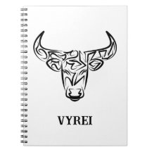 Black and White Tribal Bull / Ox