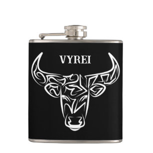 Black and White Tribal Bull / Ox Fickplunta