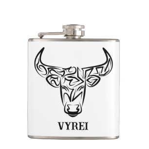 Black and White Tribal Bull / Ox Fickplunta
