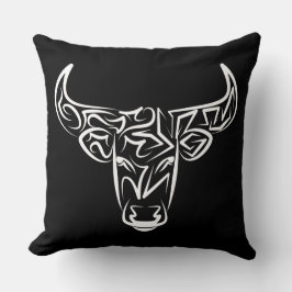 Black and White Tribal Bull / Ox Kudde