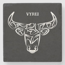 Black and White Tribal Bull / Ox