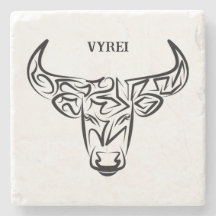 Black and White Tribal Bull / Ox
