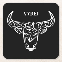 Black and White Tribal Bull / Ox