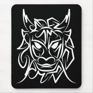 Black and White Tribal Dragon Musmatta