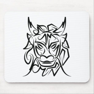 Black and White Tribal Dragon Musmatta