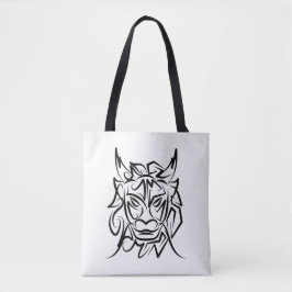 Black and White Tribal Dragon Tygkasse