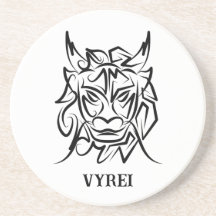 Black and White Tribal Dragon