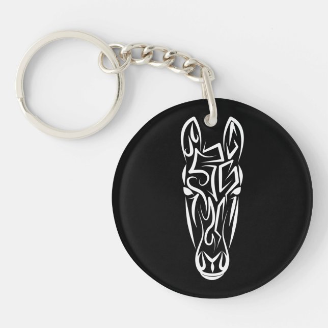 Black and White Tribal Horse (Framsidan)