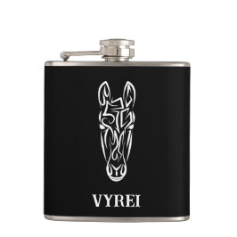 Black and White Tribal Horse Fickplunta