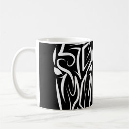 Black and White Tribal Horse Kaffemugg