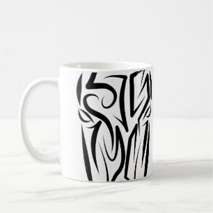 Black and White Tribal Horse Kaffemugg