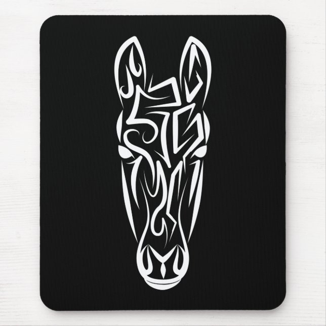 Black and White Tribal Horse Musmatta (Framsidan)