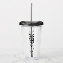 Black and White Tribal Horse Take Away Mugg