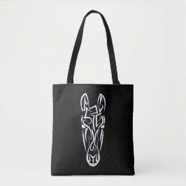Black and White Tribal Horse Tygkasse