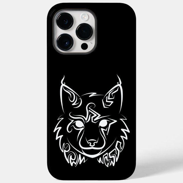 Black and White Tribal Lynx (Baksida)