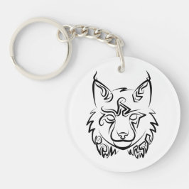 Black and White Tribal Lynx