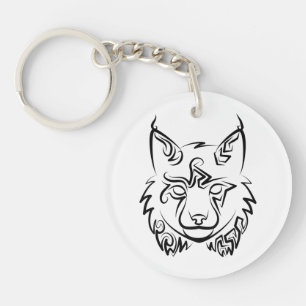 Black and White Tribal Lynx