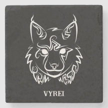 Black and White Tribal Lynx